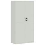 vidaXL dokumendikapp, helehall, 90 x 40 x 180 cm, teras