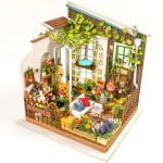 Puidust kokkupandav miniatuur - roombox Miller's flower house RB007e