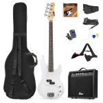 MAX GigKit basskitarrikomplekt valge