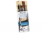 Pintslite komplekt Raphael Travel s&uuml;nteetiline 6tk+pintslimatt bambusest