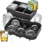 Silikoonvorm j&auml;&auml;kuubikutele ja -pallidele Ruhhy 21270, must