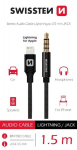 Swissten Textile Audio Adapter Lightning / 3,5 mm / 1.5m