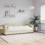 Voodi madratsiga vidaXL, 90x200 cm, beež