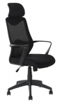 Black swivel swivel office armchair