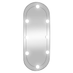 vidaXL seinapeegel LED-tuledega, 30 x 70 cm, klaas, ovaalne