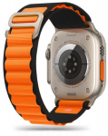 Kellarihm Tech-Protect Nylon Pro Apple Watch 42/44/45/49mm Black/Orange, must/oranž