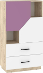 Riiul Meblocross Pax-14, pruun/valge/lilla