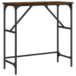 vidaXL konsoollaud, suitsutatud tamm, 75x32x75 cm, tehispuit