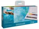 Akvarellv&auml;rv Sennelier La Petite Aquarelle 24x1/2 n&ouml;&ouml;pi plastkarbis