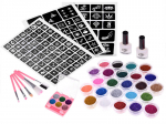 Suur glitter tattoo komplekt