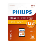 Telefoni m&auml;lukaart Philips SDXC Card 128GB Class 10 UHS-I U1