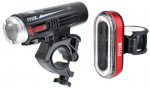 Jalgrattatulede komplekt ProX Crater 880Lm + Iris 50Lm USB, must