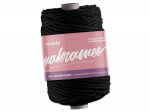 Makramee n&ouml;&ouml;r MyBoshi Macramee 100% puuvill 50m 4mm keerutatud black