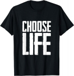 T-s&auml;rk meestele ja naistele (unisex) "Choose Life", must
