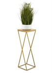 Metallist lillealus Loft, kuldne, 70 cm