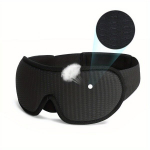 3D magamiskott unisex, must