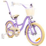 Flower Bike jalgratas t&uuml;drukule 16'', lilla
