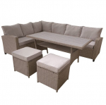 9-osade v&auml;lim&ouml;&ouml;bli komplekt Patio Nina, pruun