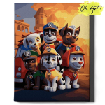 Maalimine numbrite j&auml;rgi Paw Patrol Marshall Oh Art!, 40x50 cm