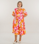 Abito Moda naiste p&uuml;kskost&uuml;&uuml;m 232641, valge/roosa, 44/46