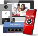 Video sisetelefoni komplekt Hikvision DS-KIS604-S(C)(O-STD)/eu