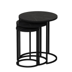 3 diivanilaua komplekt Gloria, must