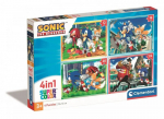 4 puslekomplekt Clementoni Sonic, 72 tk