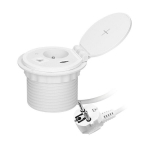 S&uuml;vistatav pistikupesa 1x250V 8074680, biały