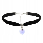 CHOKER KLASSIKALINE K&Auml;SITSEMINE CIRCUMSTAL S&Uuml;DAME RIPATSIGA GOTTIC ROSE CH14, CHOKER KLASIKINIS TVARKYMAS SU APVALIU &Scaron;IRDIES PAKABUKU GOTTIC ROSE