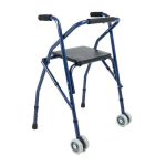 Kahe rattaga k&auml;imistugi-rulaator FS 914L, sinine