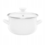 Emalia Olkuz pott koos kaanega Pyza, 20 cm, 3.8 l