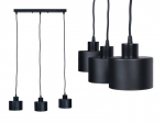 E27 LED Elza x3 ripplaevalgusti - must