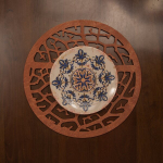 Stalo kilimėlio rinkinys (6 vienetai) Coral - rose