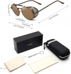 ANDOILT Steampunk &uuml;marad p&auml;ikeseprillid UV400