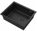 Granite sink Granitan Salix black siphon impregnator set