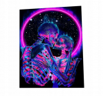 Seinakaunistus UV FLUORESCENT IMAGE GOBELIN ODBLASK 150x150cm Love, Sienų dekoravimas UV FLUORESCENT IMAGE GOBELIN ODBLASK 150x150cm Love
