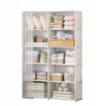 Modulaarne kokkupandav riidekapp R&otilde;ivakapp metallist 155x28x80 cm