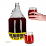6x Wine Carboy 5L Balloon Lady In Basket Veinipudel + sulgemine