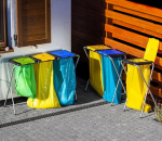 Korv, pr&uuml;gi eraldamise alus, 1 jaam 120-liitriste kottide jaoks, raam