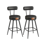 Baaritoolid Songmics, 54x54x91 cm, must