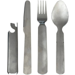 Kolmeosaline metallist s&ouml;&ouml;giriistade komplekt Fun turismile