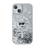 Kaitse&uuml;mbris Karl Lagerfeld KLHMN61LGCHSGH Apple iPhone 11 / XR kestev kaitse&uuml;mbris Liquid Glitter Choupette Head MagSafe l&auml;bipaistev