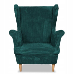 Bonito tugitool koos jalatoega Scandinavian Family Mebl corduroy roheline