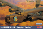 Liimitav mudel Academy Hobby 12584 USAAF B-24H Liberator Zodiac 1/72