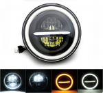 Esituli 7" Full LED Q Harley, Jeep, Land Rover, Suzuki, Ford, Nissan, Lada, 1tk