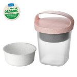 Koziol BUDDY Snackpot with Lid - 0.5L Organic Pink