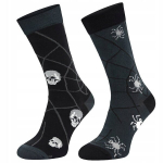 Kolju ja &auml;mblikuv&otilde;rgu motiiviga sokid, hallowen, Comodo, Funny SM1/81, must/hallowen