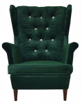 Family Furniture Gaja Skandinaavia tugitool tume pudelroheline
