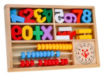 Hariv puidust komplekt numbritega 3in1