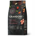 Grandorf Fresh Kuivtoit steriliseeritud kassidele v&auml;rske kalkunilihaga, 2 kg